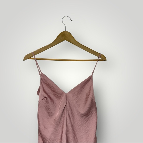 Free People Intimately Smoke and Mirrors Slip Dress Mauve Pink Satin Sz Small - Picture 3 of 16